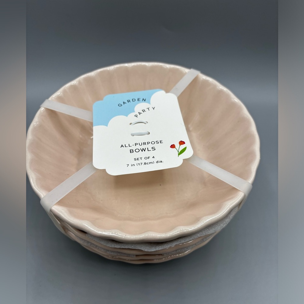 Garden Party - Set of 4 bowls 7in Diameter